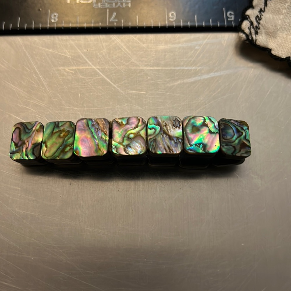 Bracelet stretch  abalone shell